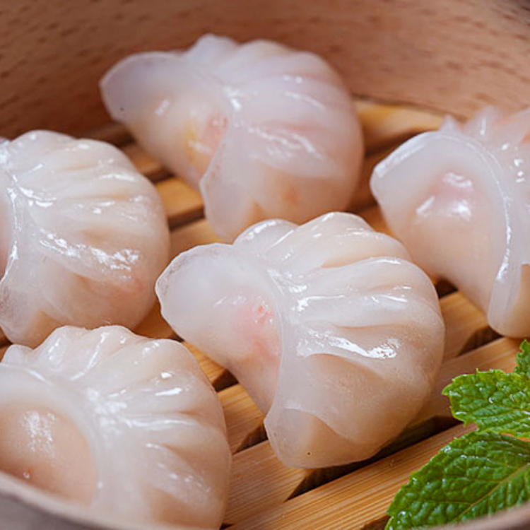 Há cảo tôm HI-FOODS được sản xuất với năng suất 40 tấn/ngày tại GN FOODS, đảm bảo chất lượng đồng đều trong từng sản phẩm.