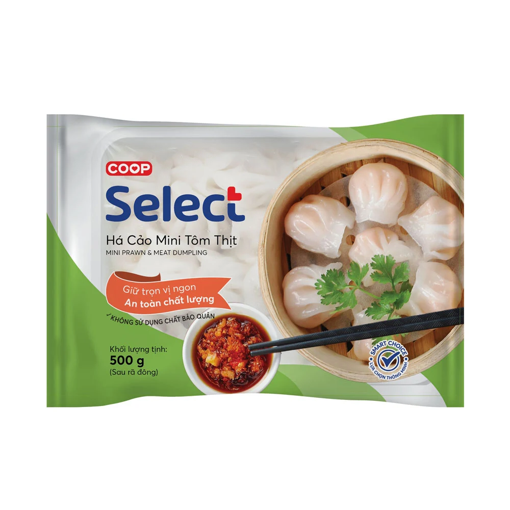 HÁ CẢO MINI TÔM THỊT CO.OP SELECT 17G (500G) - HIFOODS