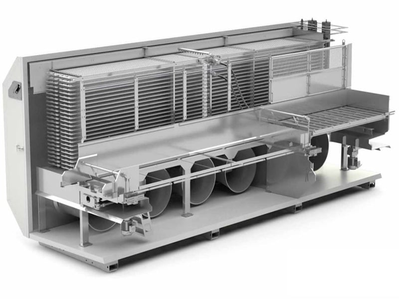 Cấu trúc băng chuyền cấp đông IQF - giữ trọn dưỡng chất bên trong thực phẩm