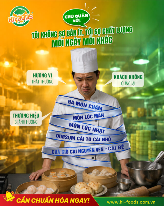 Đồng nhất chất lượng là nền tảng của mọi chuỗi F&B thành công.