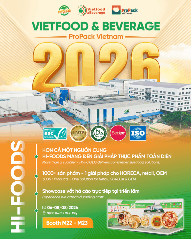 HƠN CẢ MỘT NGUỒN CUNG, HI-FOODS MANG ĐẾN GIẢI PHÁP THỰC PHẨM TOÀN DIỆN - một hệ sinh thái giải pháp dành cho HORECA, nhà bán lẻ, OEM và đối tác xuất khẩu.