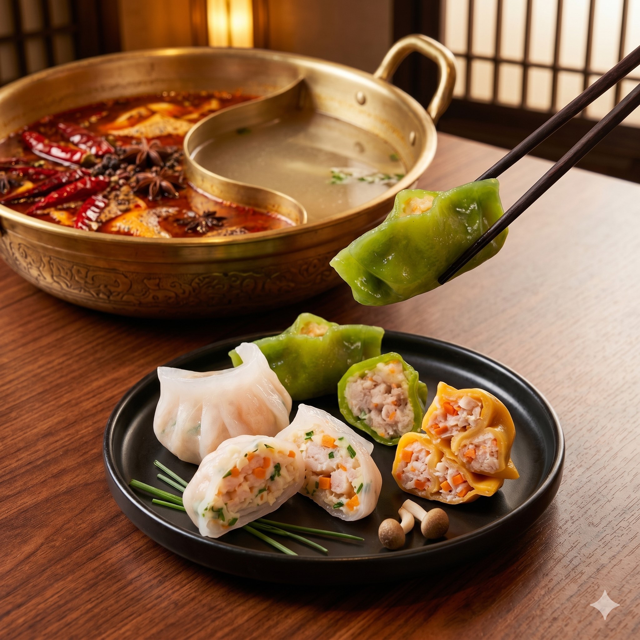 火锅虾饺,口感鲜美,方便