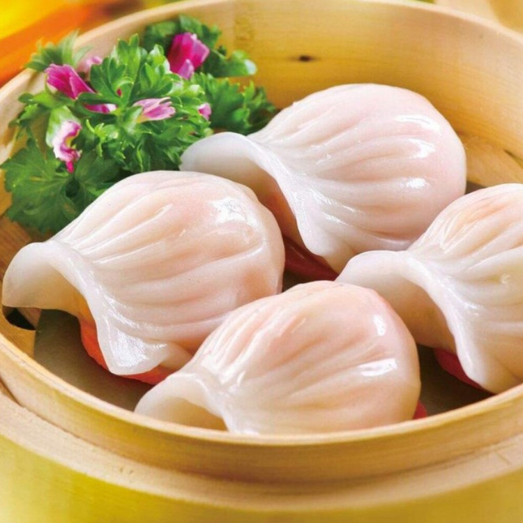 Dòng Há cảo Hi Foods vỏ mỏng dẻo dai, nhân tôm thịt đậm đà mọng nước