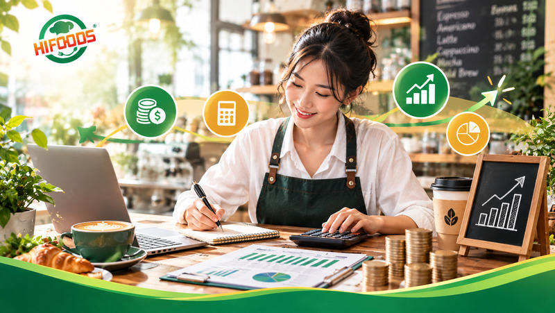 Cách tính lợi nhuận quán cafe chuẩn xác và chiến lược tối ưu doanh thu từ thực đơn bán thêm đồ ăn sáng