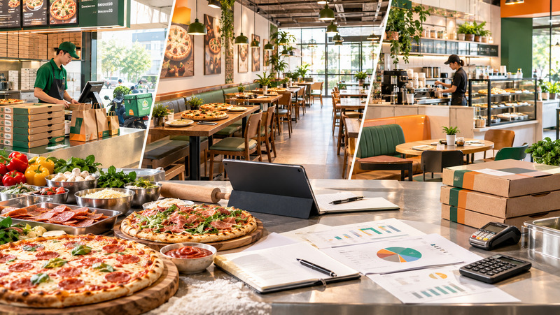 Nhiều mô hình thích hợp kinh doanh pizza mang quy mô từ nhỏ đến lớn