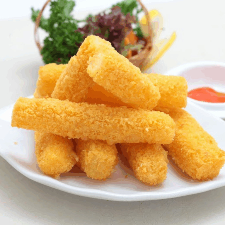 Phô Mai Que ngoài giòn tan trong béo ngậy phô mai kéo sợi cực cuốn