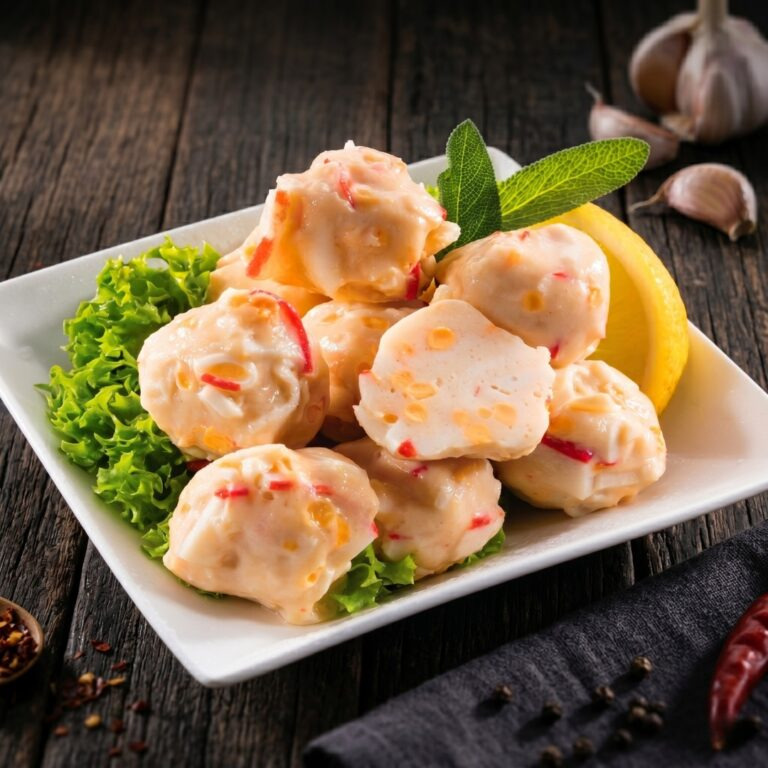 Tôm hùm viên phô mai dai giòn chuẩn vị giữ form hoàn hảo cho quầy món nhúng