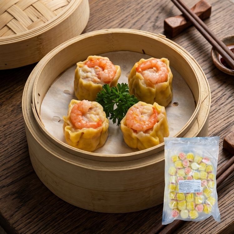 Xíu mại tôm truyền thống HI-FOODS - lựa chọn đông lạnh tiện lợi cho nhà hàng, khách sạn